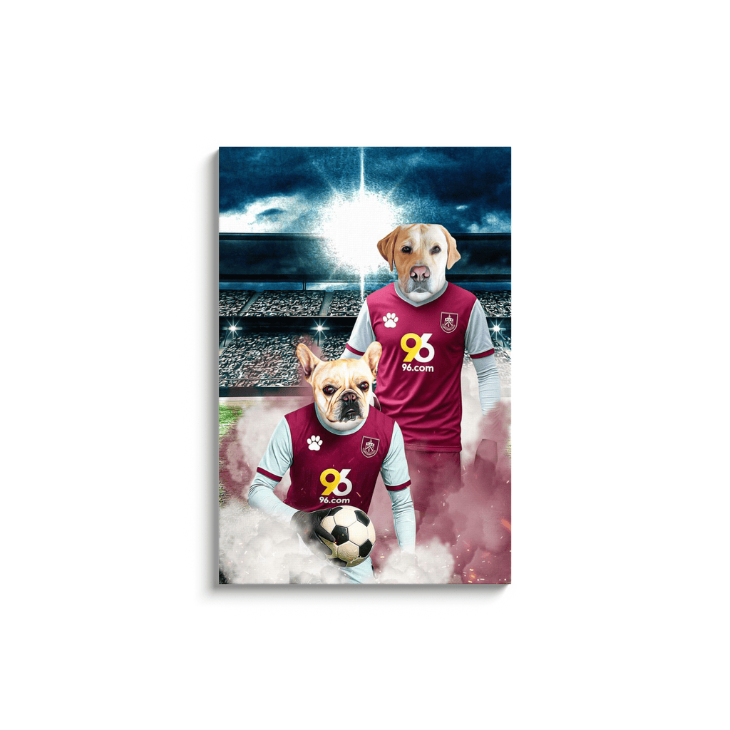 'Burnley Doggos Football' Personalized 2 Pet Portrait