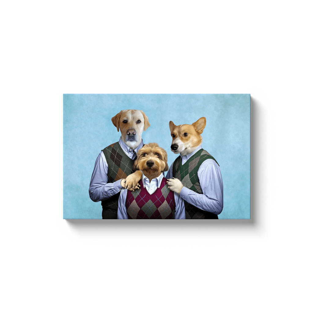 'Step Doggos and Doggette' 3 Pet Canvas