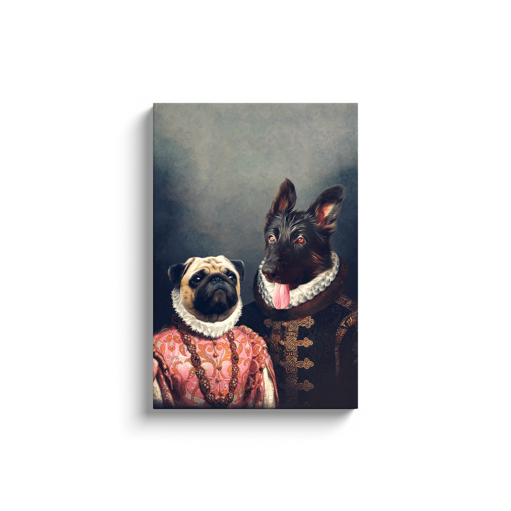 'Duke and Archduchess' Personalized 2 Pet Canvas