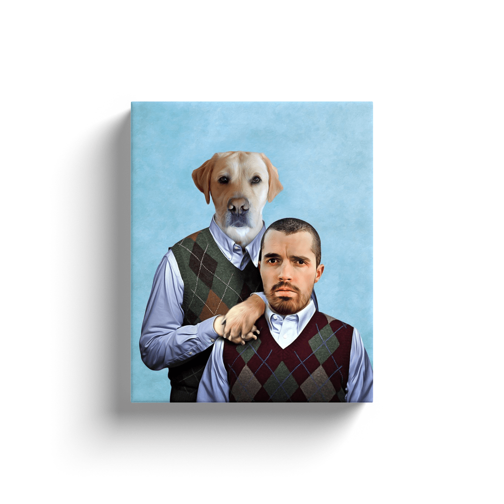 'Step Doggo & Human' Personalized Canvas
