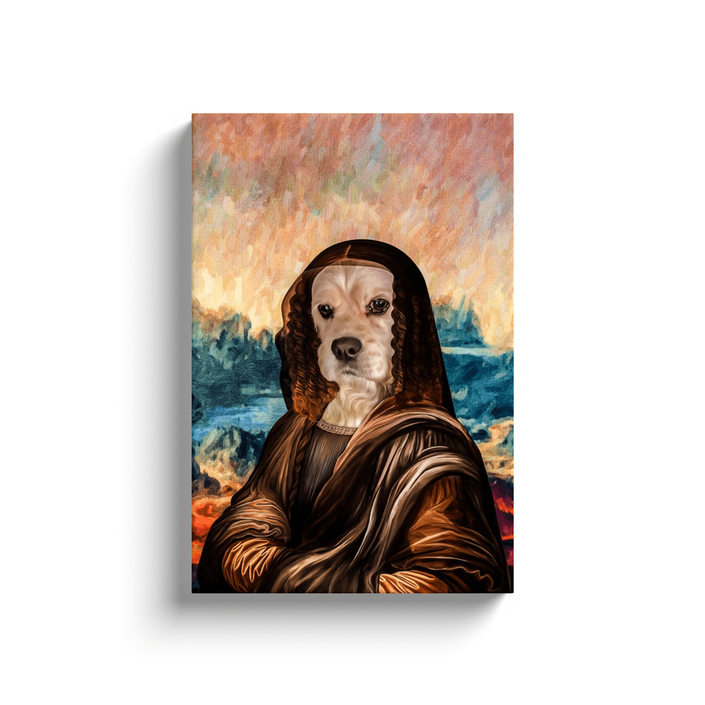 'Dogga Lisa' Personalized Pet Canvas