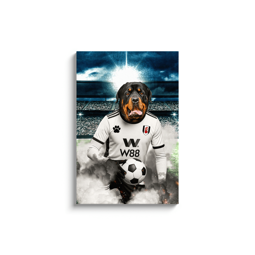 'Fulham Doggos Football' Personalized Pet Portrait