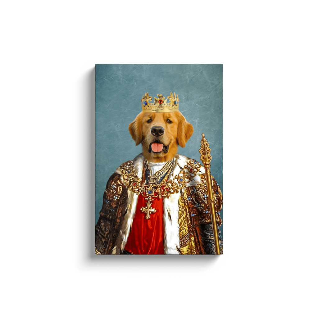 'The King' Personalized Pet Canvas
