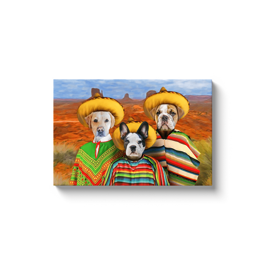 '3 Amigos' Personalized 3 Pet Canvas
