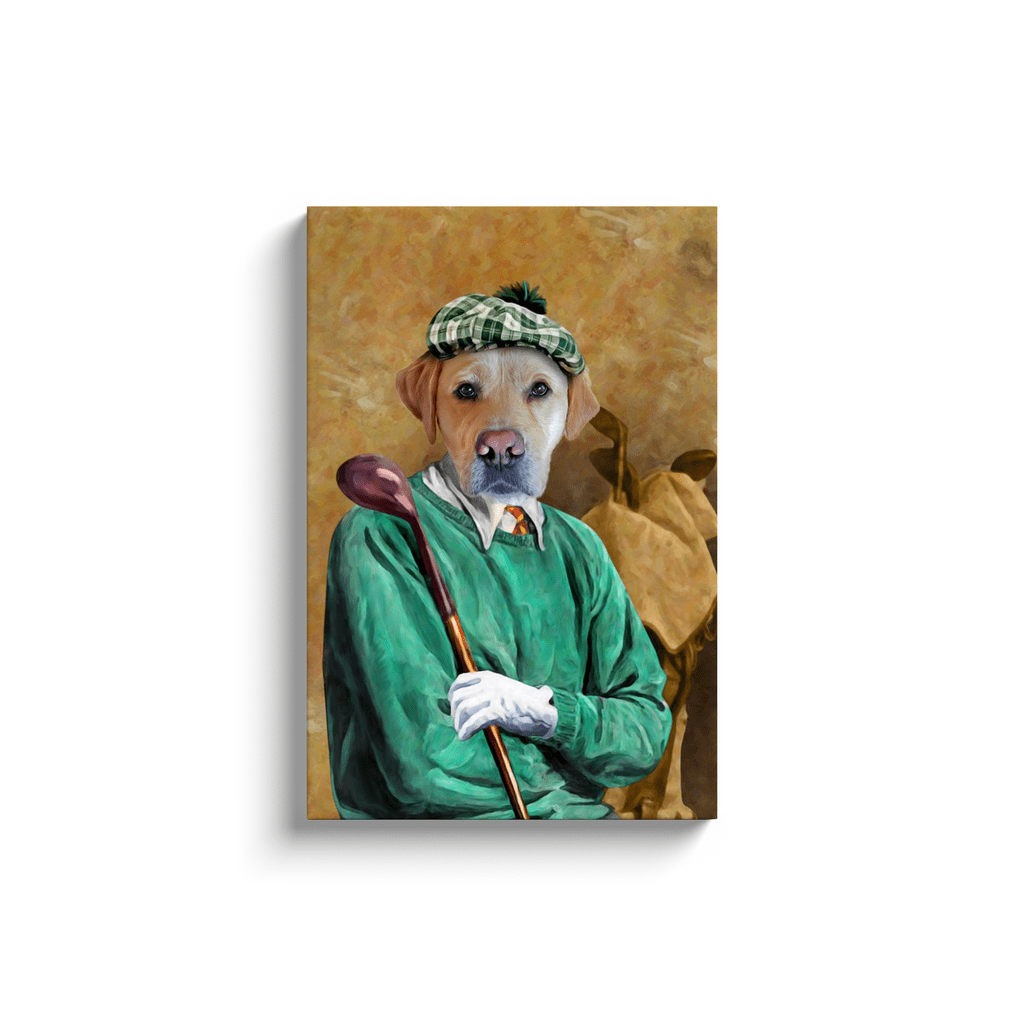 'The Golfer' Personalized Pet Canvas