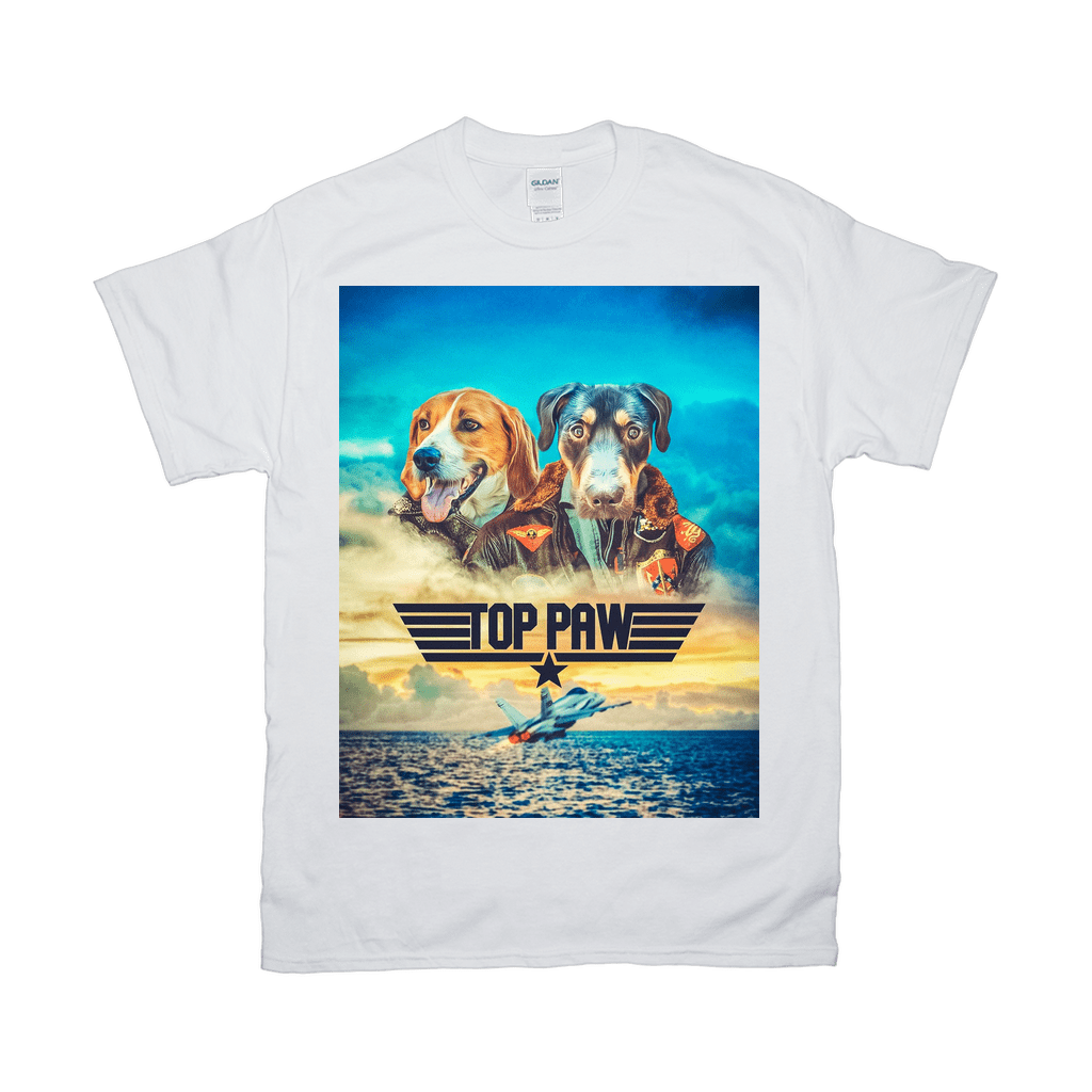 'Top Paw' Personalized 2 Pet T-Shirt
