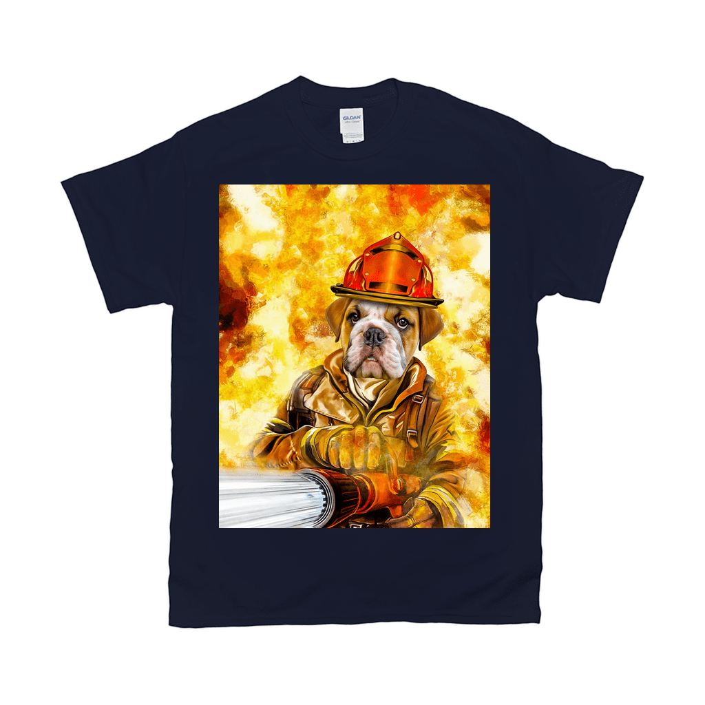'The Firefighter' Personalized Pet T-Shirt