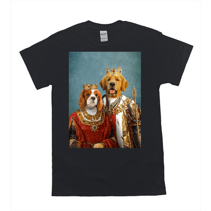 'King And Queen' Personalized 2 Pet T-Shirt