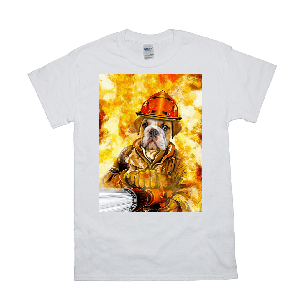 'The Firefighter' Personalized Pet T-Shirt