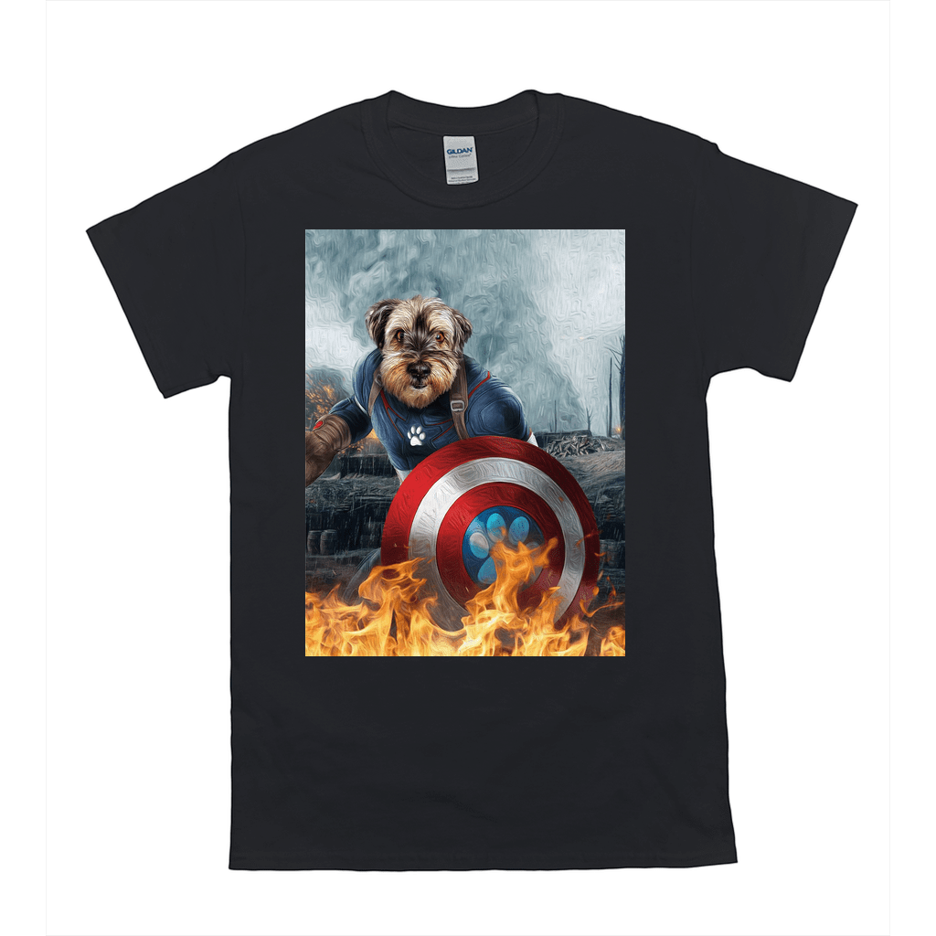 'Captain Doggmerica' Personalized Pet T-Shirt