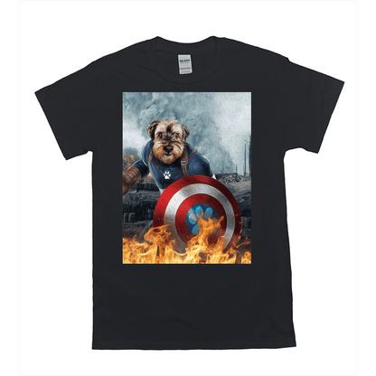 'Captain Doggmerica' Personalized Pet T-Shirt