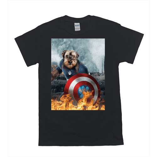 'Captain Doggmerica' Personalized Pet T-Shirt