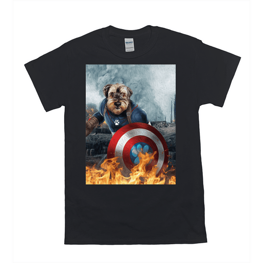 'Captain Doggmerica' Personalized Pet T-Shirt
