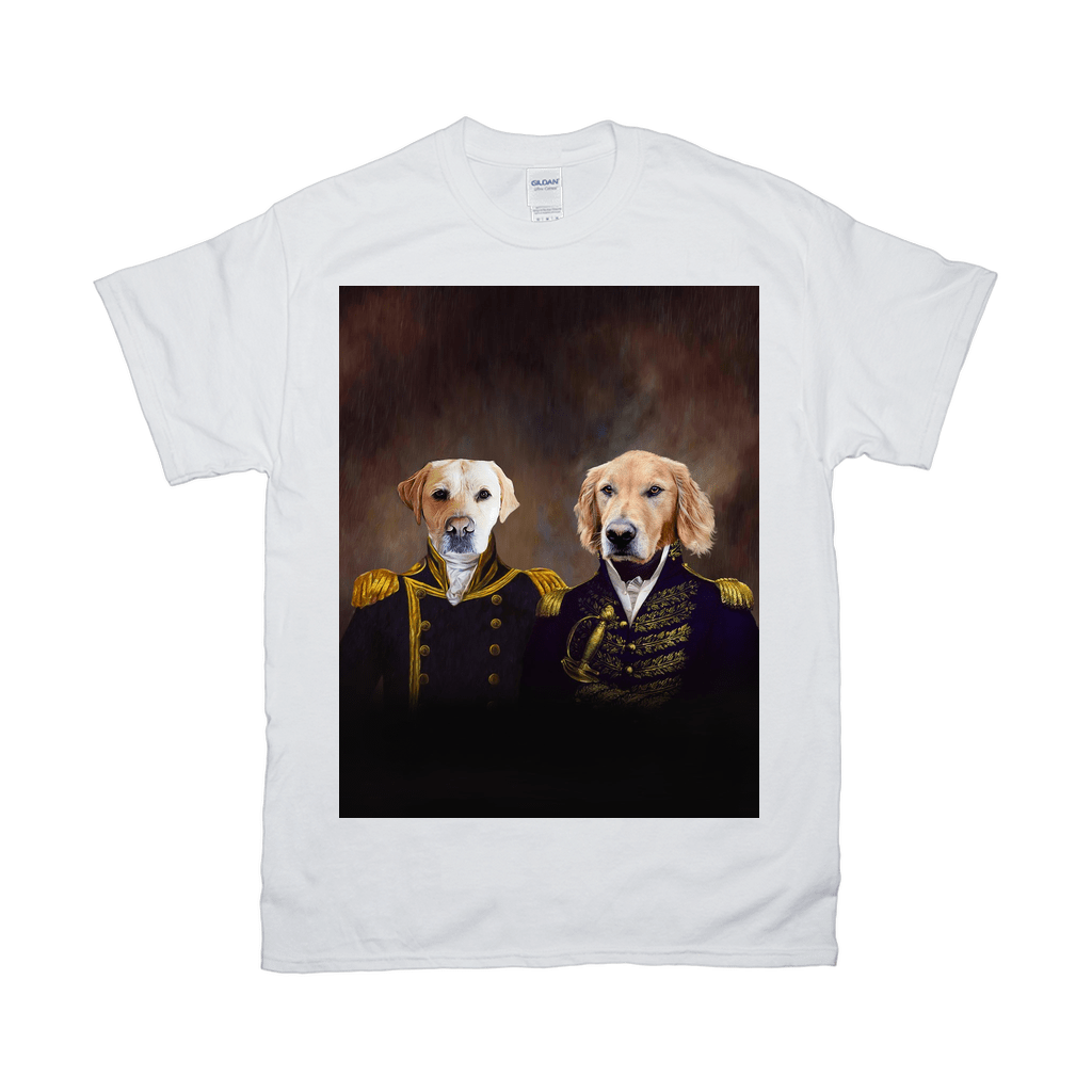 'The Admiral And The Captain' Personalized 2 Pet T-Shirt