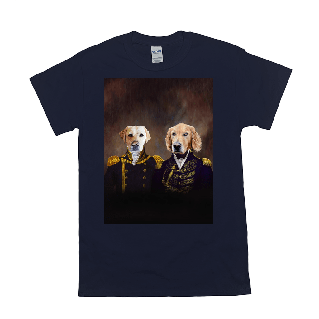 'The Admiral And The Captain' Personalized 2 Pet T-Shirt