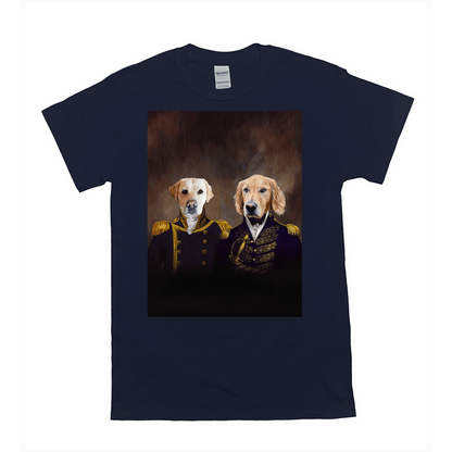 'The Admiral And The Captain' Personalized 2 Pet T-Shirt