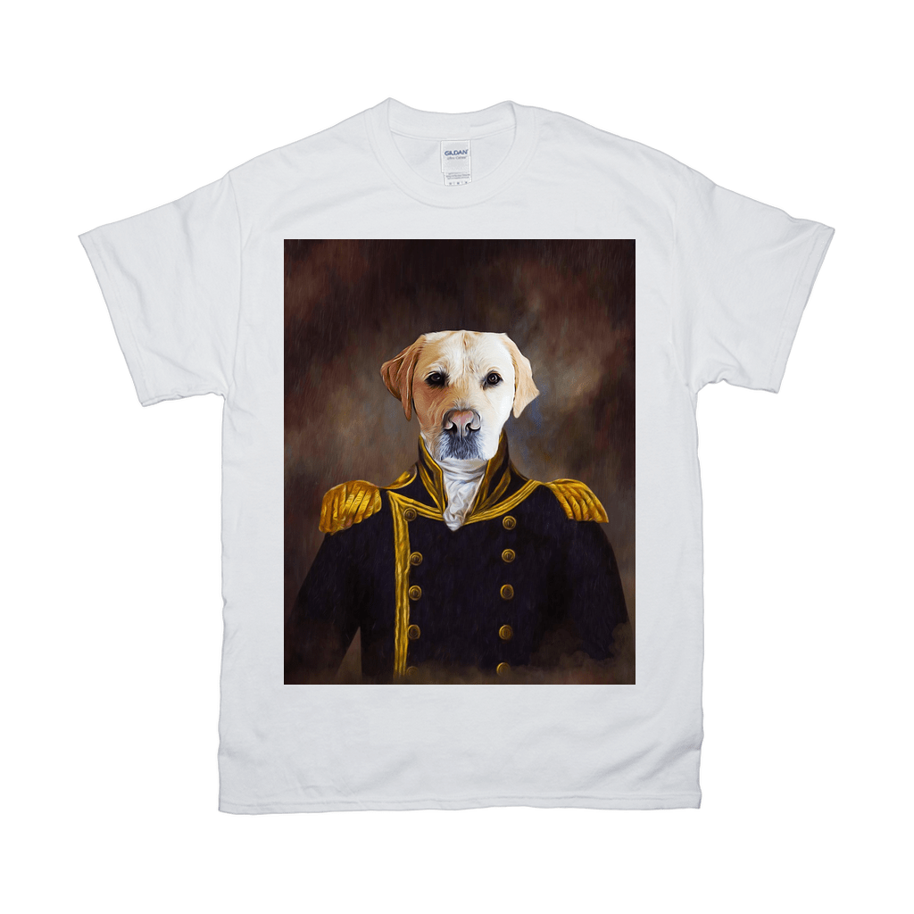 'The Captain' Personalized Pet T-Shirt