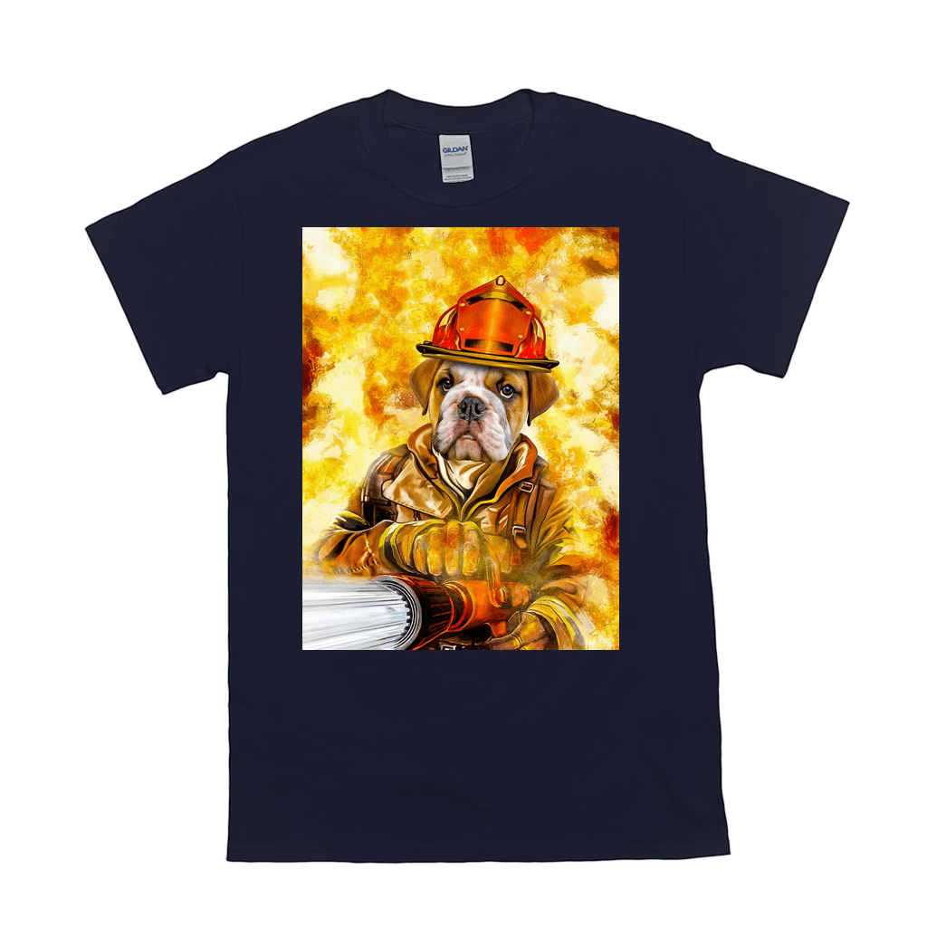 'The Firefighter' Personalized Pet T-Shirt