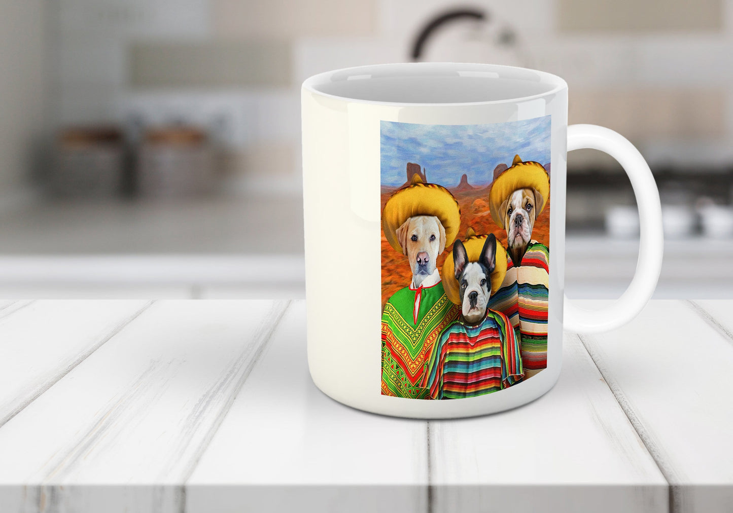 '3 Amigos' Personalized 3 Pet Mug