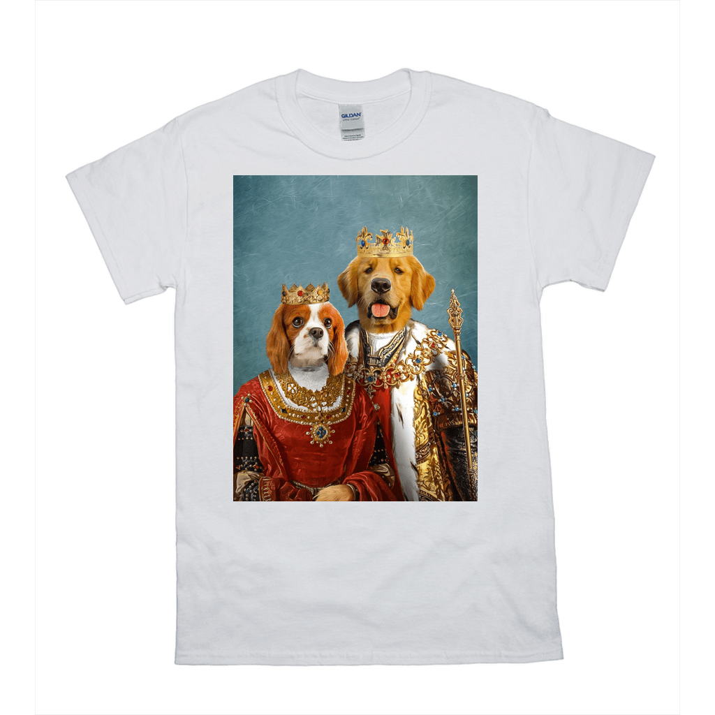 'King And Queen' Personalized 2 Pet T-Shirt