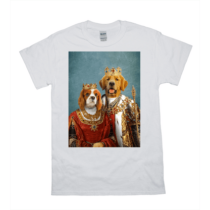 'King And Queen' Personalized 2 Pet T-Shirt