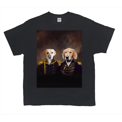 'The Admiral And The Captain' Personalized 2 Pet T-Shirt