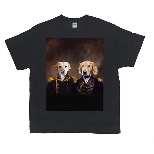 'The Admiral And The Captain' Personalized 2 Pet T-Shirt