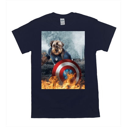'Captain Doggmerica' Personalized Pet T-Shirt