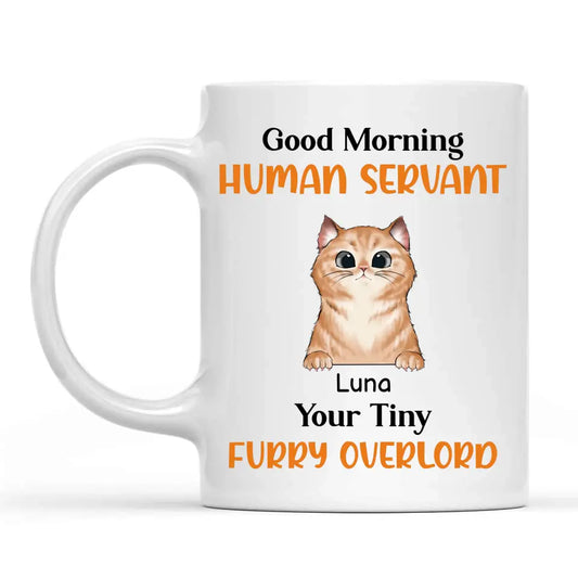 Live Customization Human Servant Dog/Cat Mug (Up to 4 Pets!)