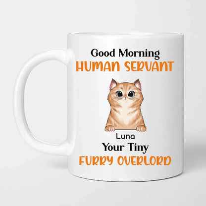 Live Customization Human Servant Dog/Cat Mug (Up to 4 Pets!)