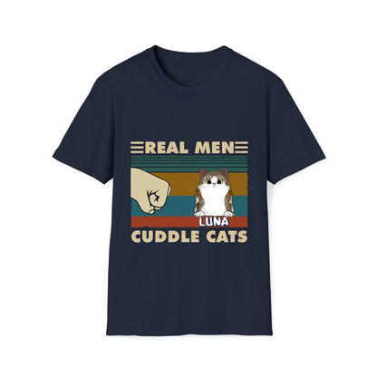 Real Men Cuddle Cats - TShirt