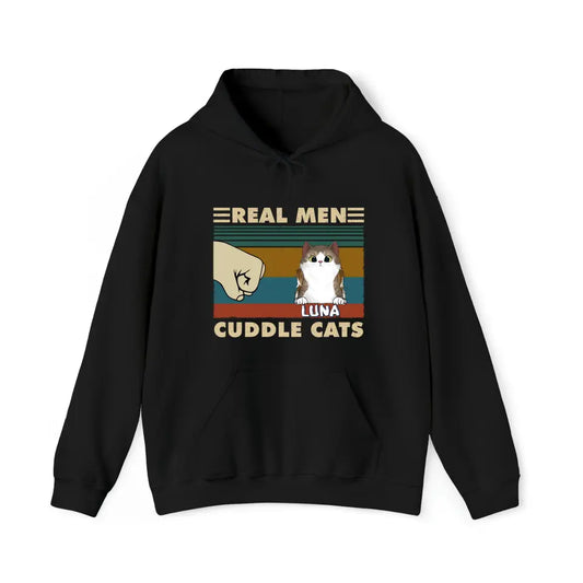 Real Men Cuddle Cats - Hoody
