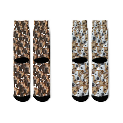 Live Customization Pet Facemash Socks