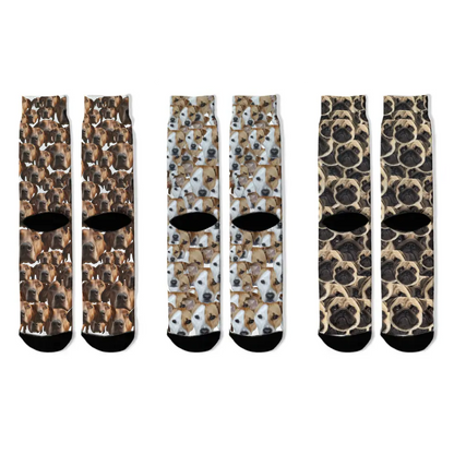 Live Customization Pet Facemash Socks