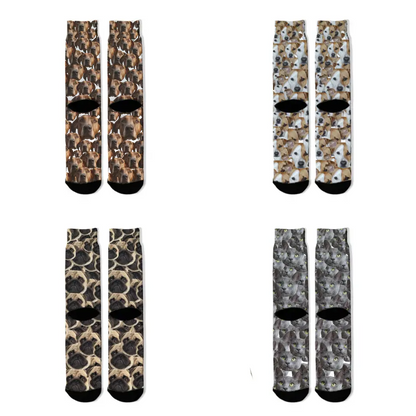 Live Customization Pet Facemash Socks