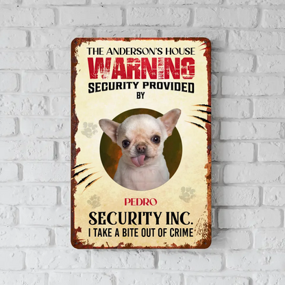 Pet Security Live Customization Sign