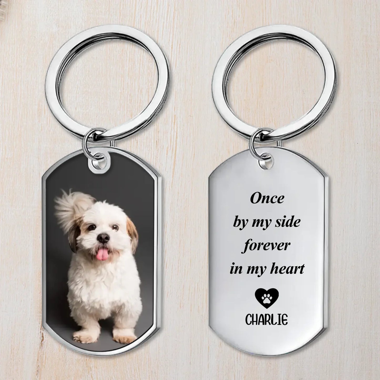 Personalized Pet Memorial Keychain