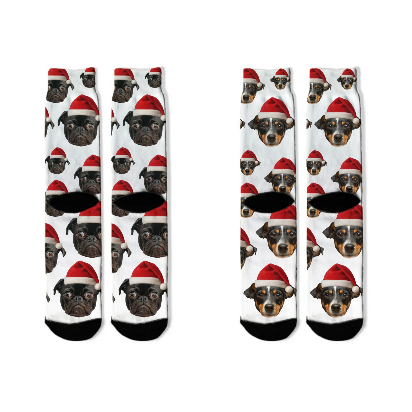 Live Customization Pet Christmas Facemash Socks