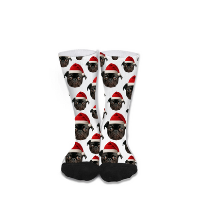 Live Customization Pet Christmas Facemash Socks