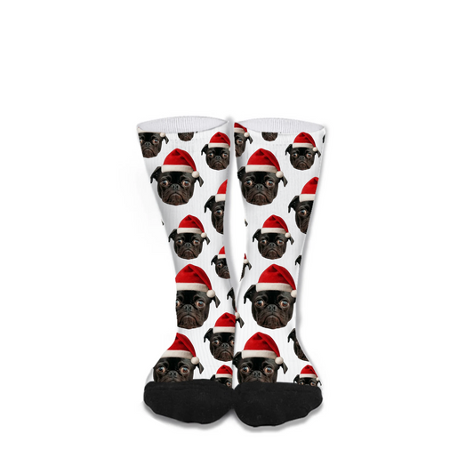 Live Customization Pet Christmas Facemash Socks