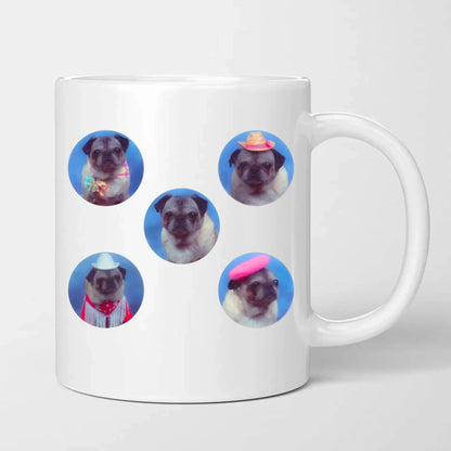 Retro Pose Circles Canvas