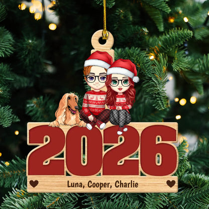 Live Customization Humans & Dogs/Cats 2026 Wooden Ornament