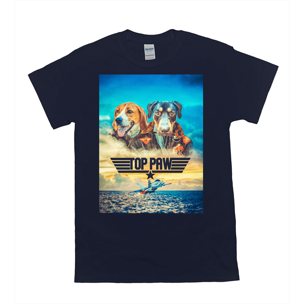 'Top Paw' Personalized 2 Pet T-Shirt