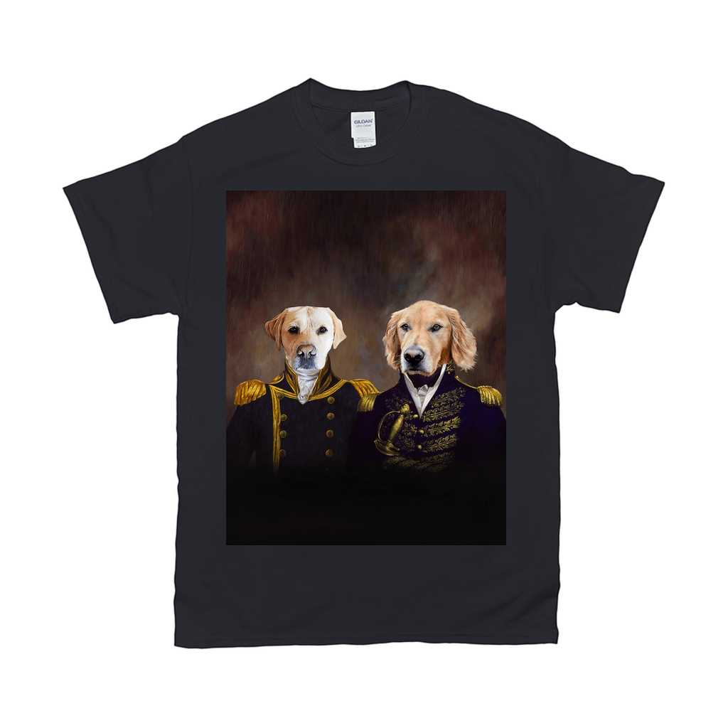 'The Admiral And The Captain' Personalized 2 Pet T-Shirt