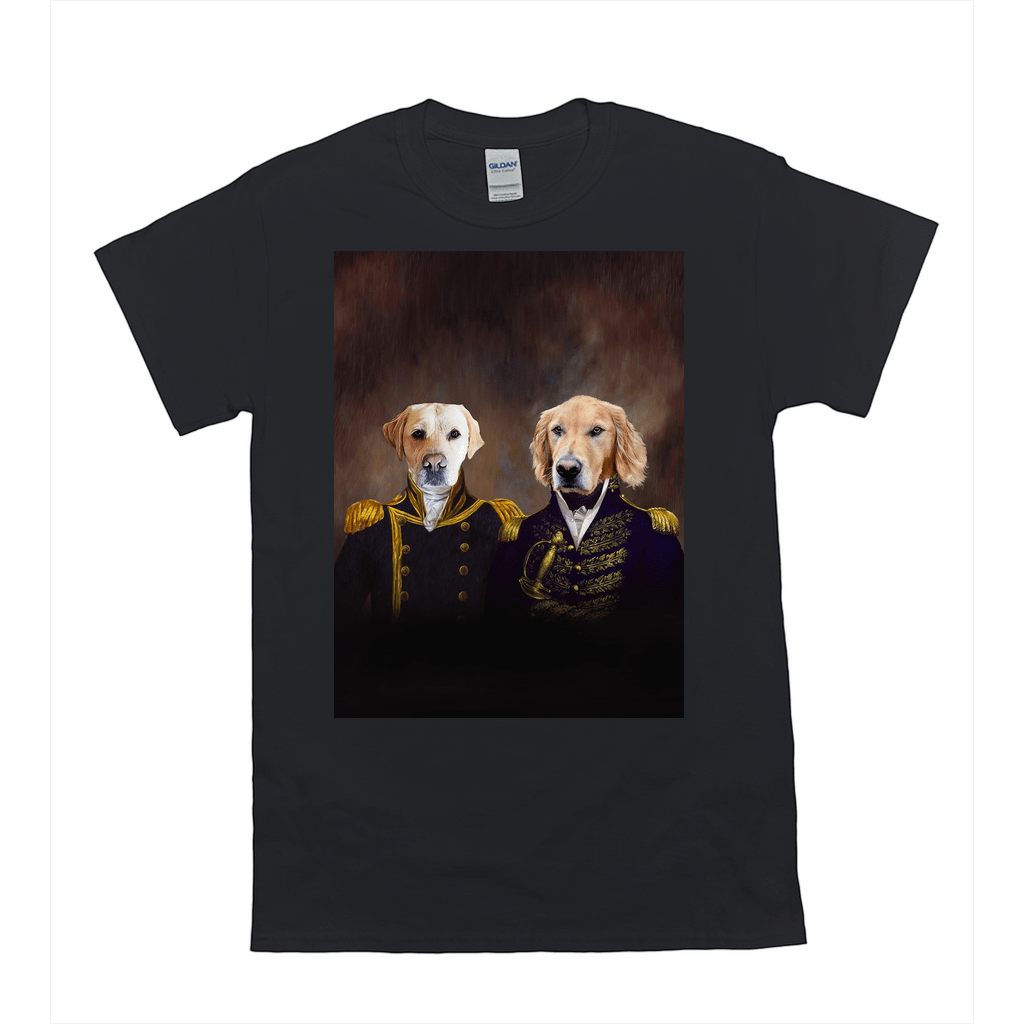 'The Admiral And The Captain' Personalized 2 Pet T-Shirt
