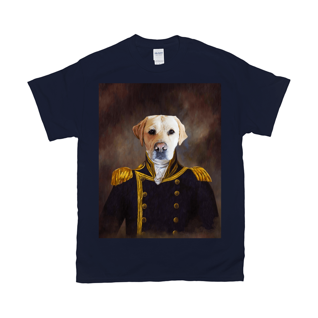 'The Captain' Personalized Pet T-Shirt