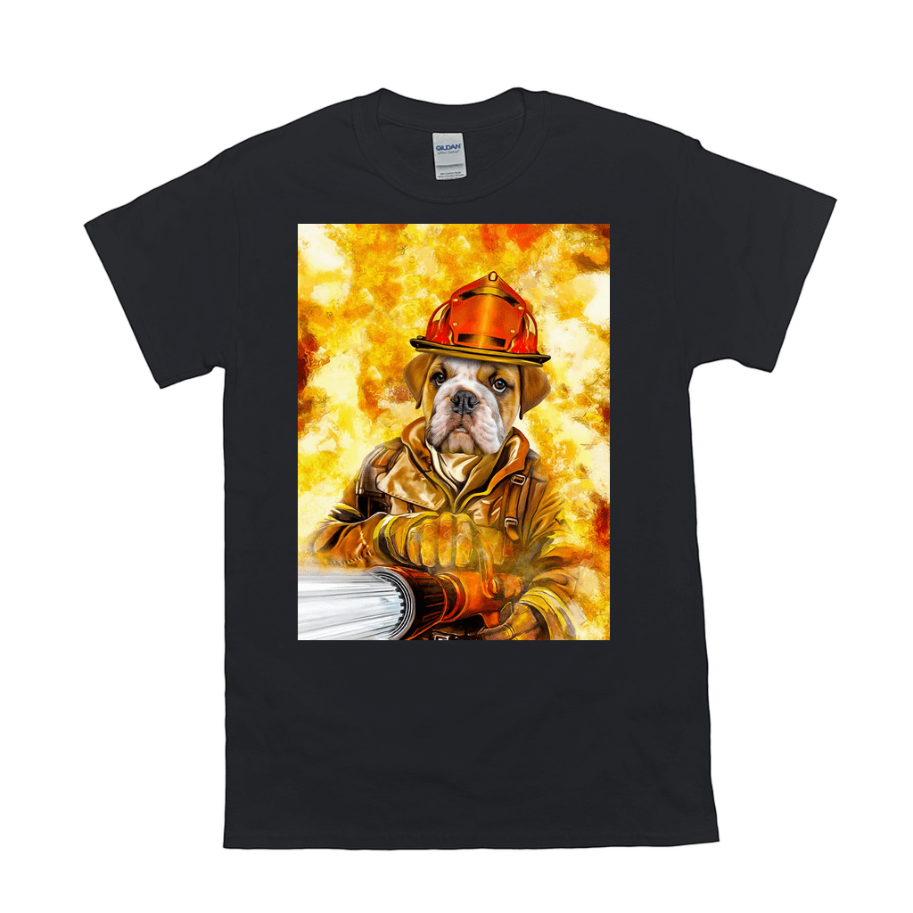 'The Firefighter' Personalized Pet T-Shirt
