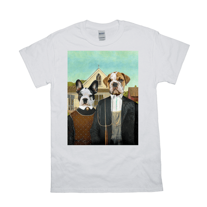 'American Pawthic' Personalized 2 Pet T-Shirt