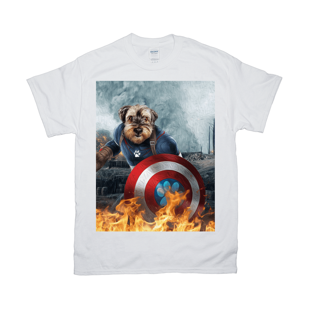 'Captain Doggmerica' Personalized Pet T-Shirt