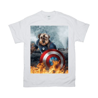 'Captain Doggmerica' Personalized Pet T-Shirt